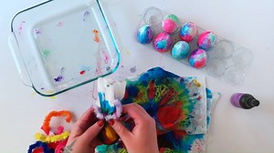 32K views · 214 reactions | It’s egg coloring time! Check out this new, fun way to tie dye Easter eggs.  | JOANN Fabric and Craft Stores | Facebook