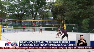 2.2M views · 55K reactions | Puspusan ang pag-eensayo ng women's at men's beach volleyball teams ng Pilipinas na sasabak sa Southeast Asian games. Gintong medalya ang target ng mga player matapos makakuha ng bronze medals sa nakaraang SEA games. BASAHIN ang buong ulat: https://news.abs-cbn.com/video/sports/04/20/23/beach-volleyball-teams-ng-ph-todo-ensayo-para-sa-sea-games | TV Patrol | Facebook