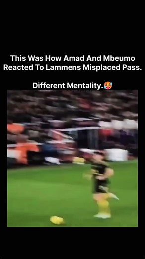 Sports Decodly™ on Instagram: "The post contrasts Amad Diallo's visible frustration—raising arms after Manchester United's new signing Senne Lammens' errant pass—with Bryan Mbeumo's encouraging clap following a comparable Brentford goalkeeper mistake, framing it as "different mentality" in handling errors. Posted by a United fan account, it celebrates Amad's raw hunger as a positive trait for a 23-year-old talent, while portraying Mbeumo's response as mature leadership, amid United's 2025 goalke