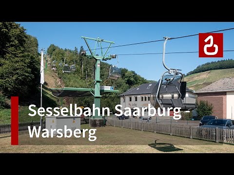 Sesselbahn Saarburg - Warsberg | Fix geklemmte Doppelmayr-Sesselbahn mit Hauben
