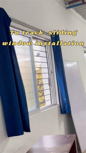 To￼￼￼ ￼ track ￼￼sliding ￼ window installation #shortvideo #viralshort #ytshorts #windows ￼