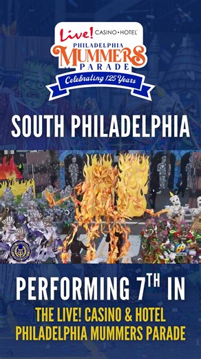 The South Philly String-Band is marching 7th in the 2026 Live Casino & Hotel Philadelphia Mummers Parade. One of the two defending champions, you won't want to miss their 2026 presentation on New Year's Day! | Philadelphia String Band Assn.