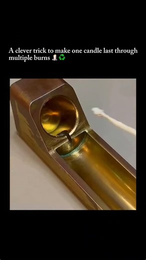 @smartfactdaily on Instagram: "This smart candle trick shows how a single candle can last through several burns with almost no effort. By slowing how the wax melts, it stays usable longer and wastes far less, turning a simple object into something surprisingly efficient. People relied on this old method decades ago when candles were expensive and had to be stretched as much as possible, and it still works just as well today. It’s a timeless home hack that proves simple ideas don’t age, and it de