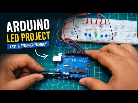 💡Beginner friendly Arduino uno LED blinking project ||Easy and makeable project.#arduino #diy #video