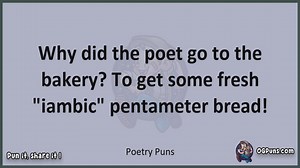 Poetry - Jokes, Puns, Wordplays, and Laughter