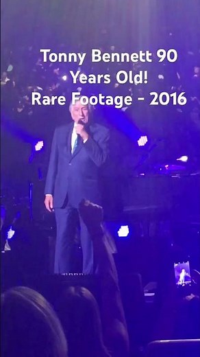 Rare footage of Tony Bennett. He is 90 years old performing life in MSG. #shorts