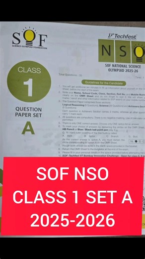 SOF NSO SET A CLASS 1 2025-2026