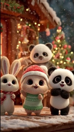 Cutest Animals Celebrate Christmas | Christmas Animal Shorts🎄🐶🐱❤️🐾#shorts #viral #animals