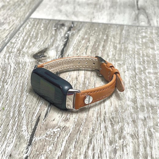 Slim Leather Fitbit Inspire 3 Band: Adjustable Women's Smartwatch Strap - Etsy