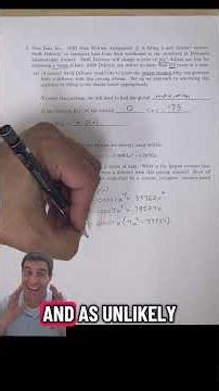 Calc I Final Exam, Question 5, Optimization. #mathematics #examprep #maths
