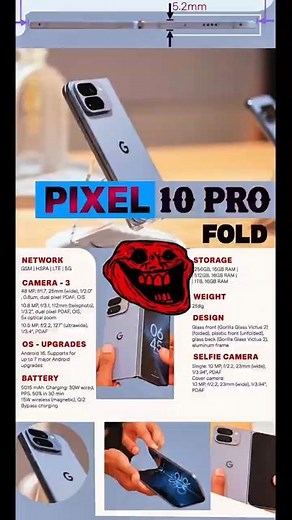 Google Pixel 10 Pro Fold – The Smartest Foldable Phone Yet! 🤖📱