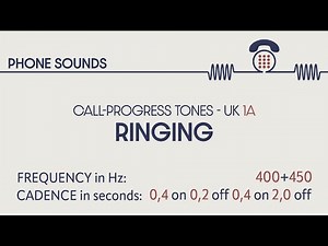Ringing / Ringback tone (UK 1A). Call-progress tones. Phone sounds. Sound effects. SFX