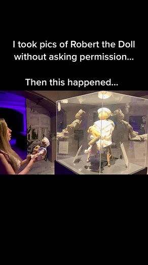 TIFU! I took pics of Robert thr Doll without permission, then asked him and his spirits to posess my doll. So manh crazy things started happening after! #robertthedoll #ghosts #ghosttok #paranormal #ghoststories #fypシ #haunting #possessed #ghosthunting #hauntedplaces
