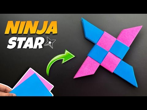 How to Make a Ninja Star Out of Paper Easy | Step by Step Guide -- Paper Shuriken