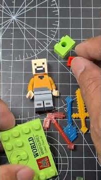 Cheap $0.20 Lego Minecraft Notch + Full Weapon Utensils - Unofficial Minifigures #shorts