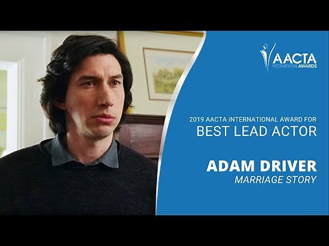 Adam Driver Accepts Best Lead Actor for MARRIAGE STORY | 9th AACTA International Awards