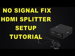 Capture Card NO SIGNAL ISSUE FIX / How To Setup HDMI Splitter Tutorial
