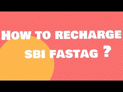 How to recharge SBI FASTag ?