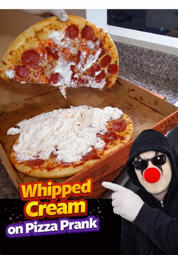 Would you still eat this pizza or is it too far gone after falling for the “upside down whipped cream pizza”” prank” yeah long name, I know! #fyp #prank #pizza #nostalgia #aprilfools