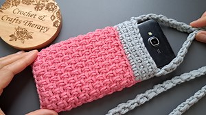 252K views · 2.4K reactions | How to crochet phone bag #diy #crochet #crochetphonebag | Crochet & Crafts Therapy | Facebook