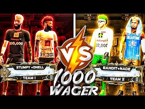 NaDeXe & Bandit Challenged Stumpy & Dnell to a $1000 WAGER in NBA 2K20! You wont believe this...