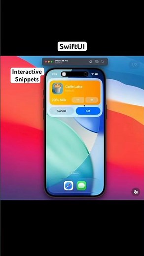 Interactive Snippets using SwiftUI | App Intents | #ios26 #apple #swiftui