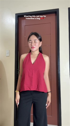 Stylish Red Top for Valentine's Day Outfits