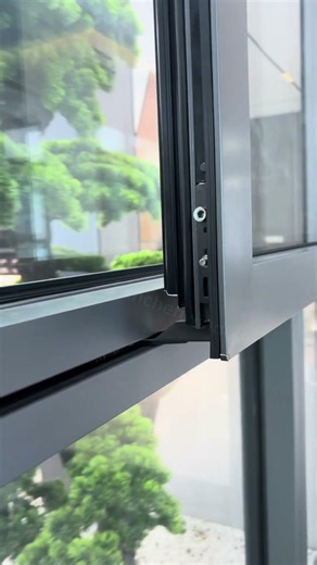 Side-sliding window with tilt ventilation, smooth sliding #factoryproducts #windows