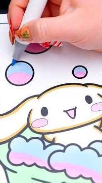 Cinnamoroll 🫧 #coloring #cinnamoroll #sanrio #hellokitty #ohuhumarkers #art #drawing #cutecoloring