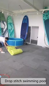 Commercial Customized Outdoor Portable Drop Stitch DWF Kids Adults Durable Inflatable Swimming Water Pool Large Inflatable Pool