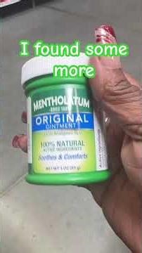 I found more mentholatum ointment. #soothes #pain #cough #congestionrelief #footodor ‪@Walmart‬ #join