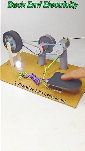 Back Emf Electricity • Dc Motor | #dcmotor #tech #youtubeshorts #dcmotorproject