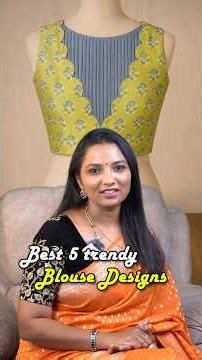 Top 5 Trendy Blouse Designs ✨ Stylish Saree Blouse Ideas Every Woman Must Try 💃