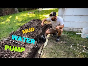 Utilitech submersible utility pump in action