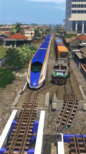 Trains Switch to Fast Track #train #automobile #railway #keretaapi #railfan #railroad #railtrack