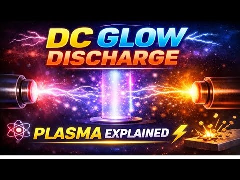 DC Glow Discharge Animation 🔬 Plasma, Sputtering, Vacuum Physics Explained Simply