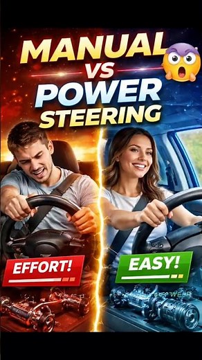 “Manual vs Power Steering 😳 Which is Better?🚗💨