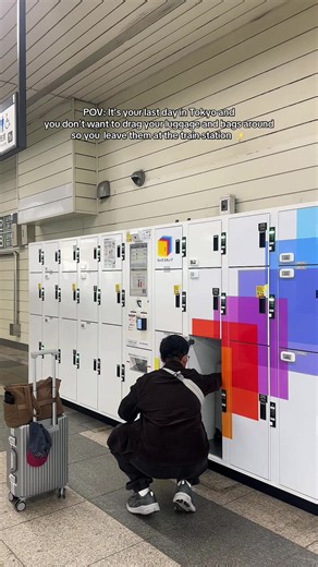 Tokyo train station luggage lockers: how to store bags last day