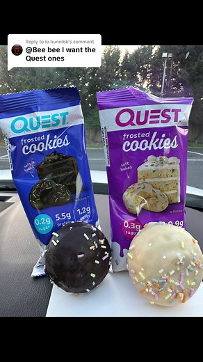 Replying to @le.hunnibb New Quest Frosted Cookies under 100 calories and 5g protein Located at @colessupermarkets for $6.00 Watch to see my thoughts 💭 Enjoy 😉 #quest #frostedcookies #proteincookies #review #birthdaycake #chocolatecake #fitness #lowcalorie #healthyrecipes #fakeaway #highprotein #lowcaloriemeals #mealprep #healthyeating #easyrecipes #weightloss #fatloss #gymfood #foodie #highproteinmeals #dayonaplate #whatieatinaday #fyp #foryou