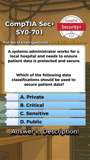 CompTIA Security+ (SY0-701) Exam-Style Practice Question 2026