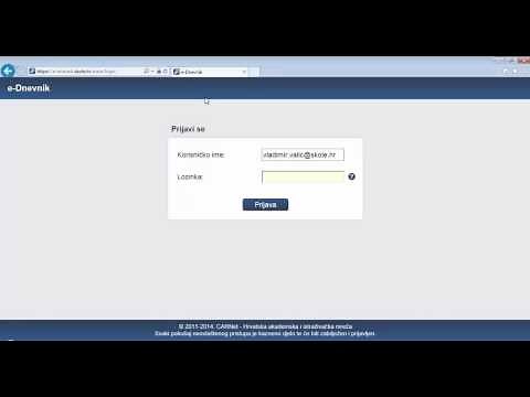 Logiranje u e-dnevnik