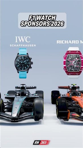 Did you know all these watch sponsors?👀 #F1 #Formula1 #RN365 #F1watches #sponsorship
