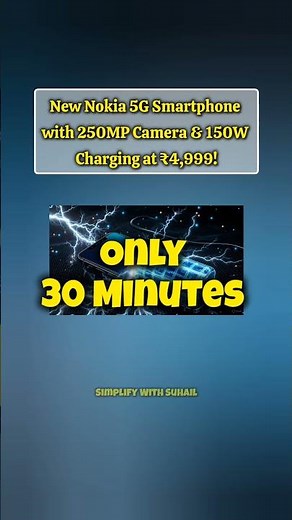 Nokia’s New 5G Smartphone with 250MP Camera & 150W Charging at ₹4,999 | Unreal Budget Beast!