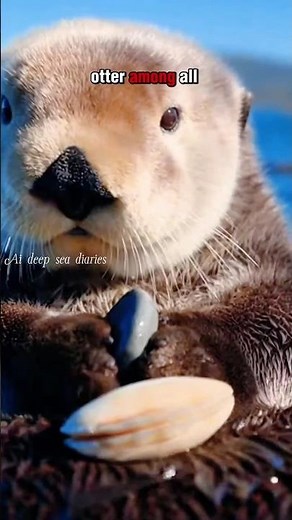Sea Otters: The Ocean's Smartest Tool Users! 🦦💎 #deepsea #wildlife #nature #ocean #shorts