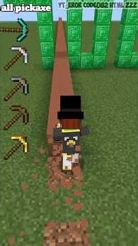 all pickaxe VS terracotta #minecraftshorts