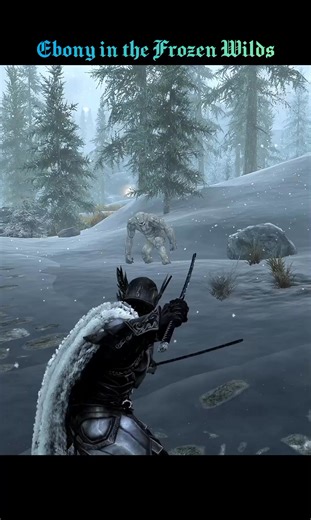 Ebony Forged Strength in Skyrim’s Frozen Wilds #elderscrolls #gaming #skyrim #rpg #mods #shorts #PS5 | Peykargar