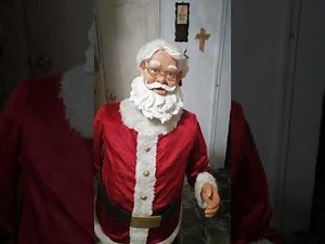 Gemmy animated life size singing dancing Santa 2004 (spanish model)