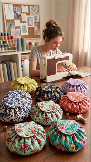 Round Drawstring Bag Sewing Pattern — Fast Beginner Project