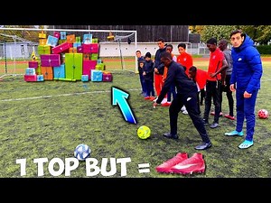 UN TOP BUT = UN CADEAUX DE FOU POUR CES JEUNES ! FOOTBALL CHALLENGE