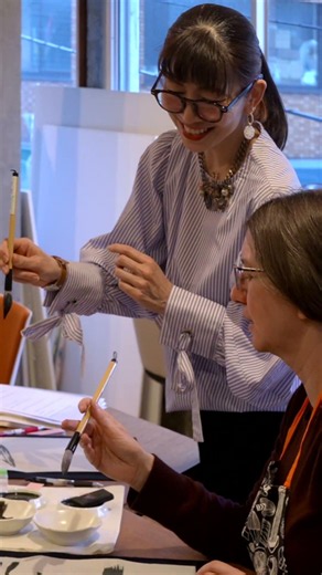 Modern Ink Art in Tokyo: Create Your Own Japanese Calligraphy Piece #wabunka #japan